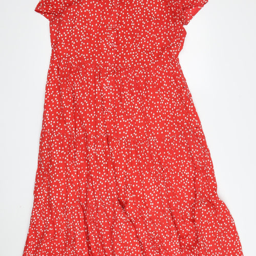 Joules Women's Red Polka Dot Shirt Dress Size 12