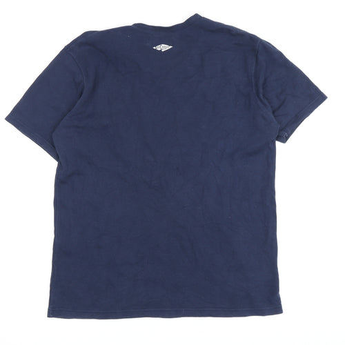 Lee Cooper Men’s Blue V-Neck T-Shirt L