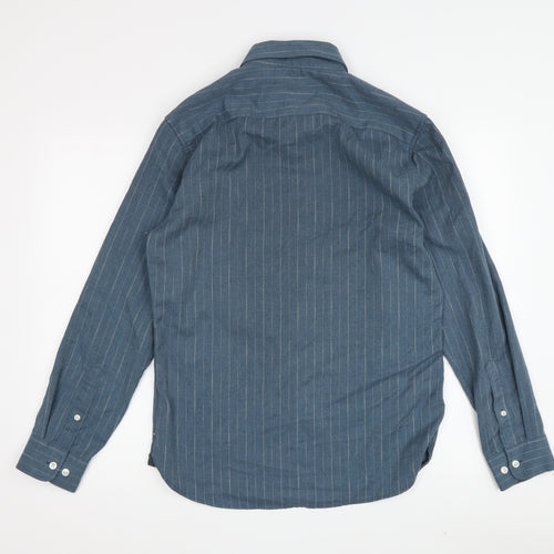 Polo Sport Men's Blue Striped Button-Up Shirt M
