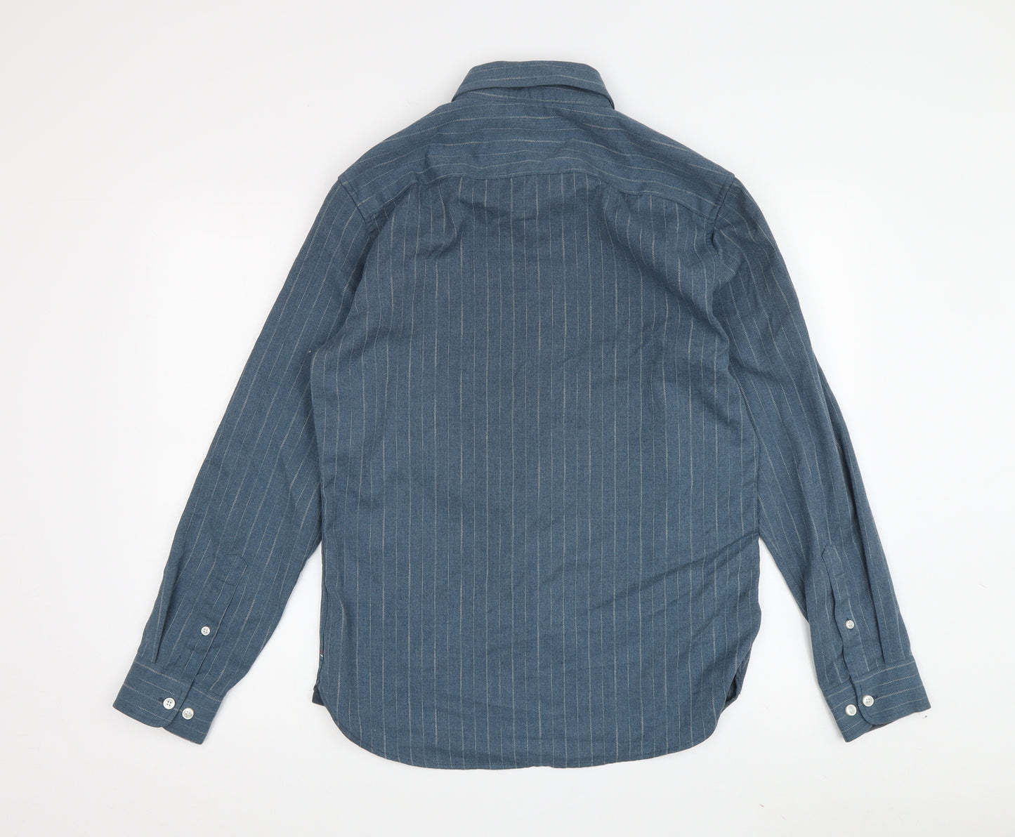Polo Sport Men's Blue Striped Button-Up Shirt M