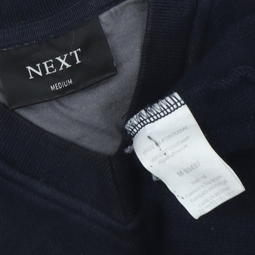 Next Men's Black V-Neck Sweatshirt M Pullover
