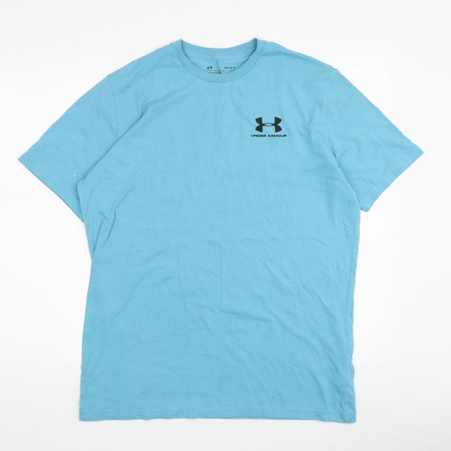 Under Armour Men's Blue Crew Neck T-Shirt M
