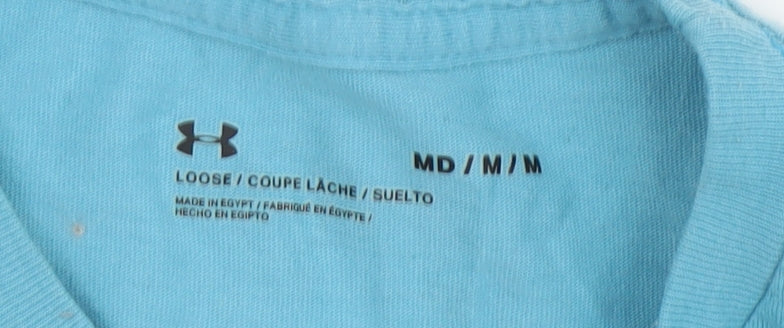 Under Armour Men's Blue Crew Neck T-Shirt M