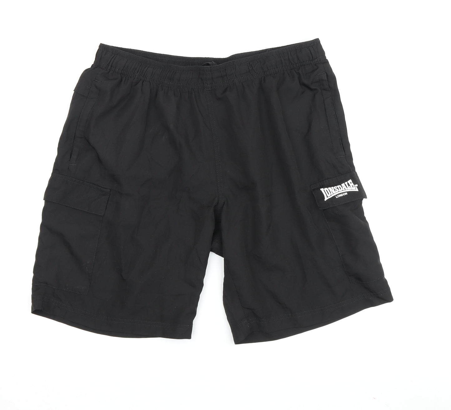 Lonsdale Men's Black Athletic Shorts L