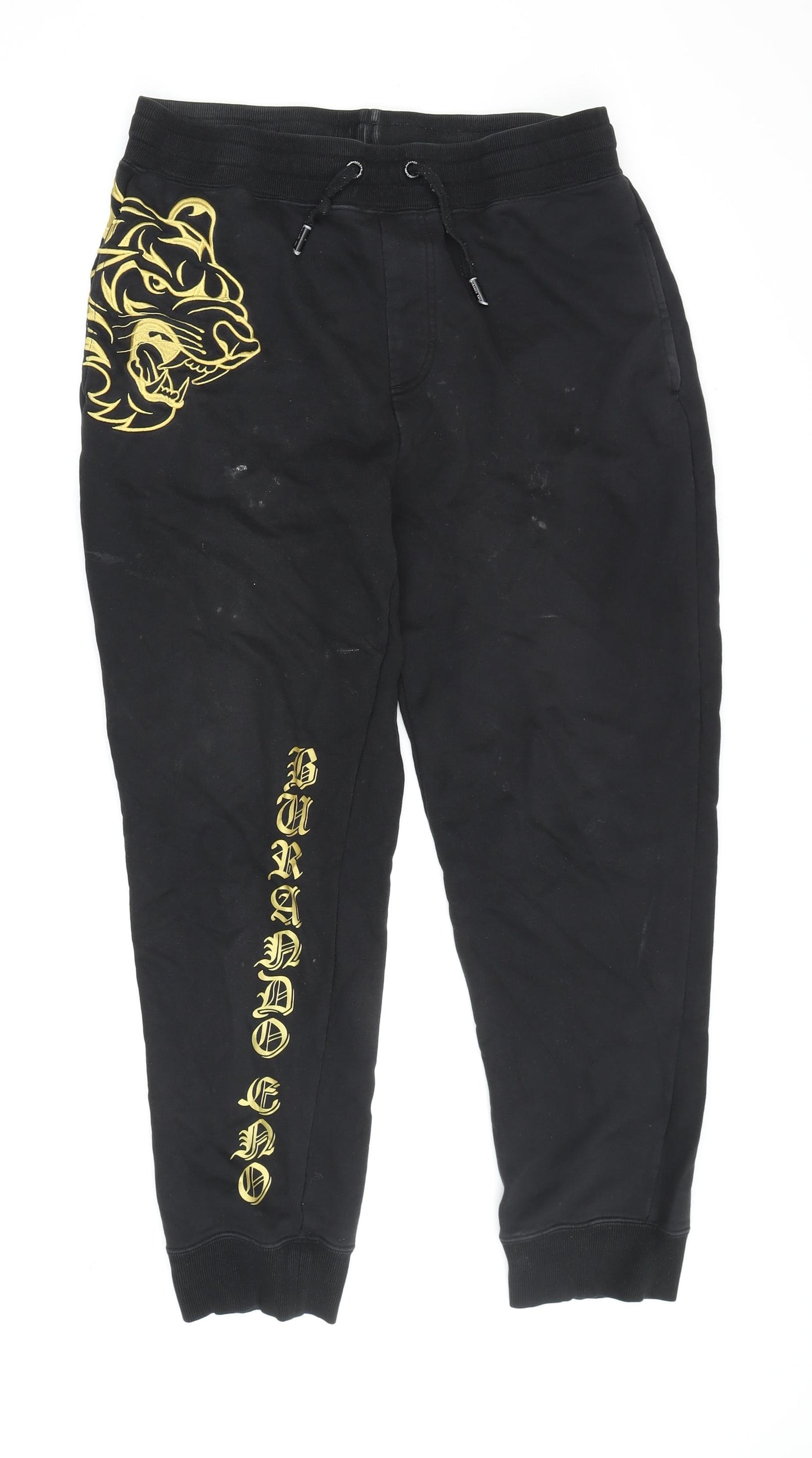 BURANDO ENO Men's Black Joggers Size 2XL