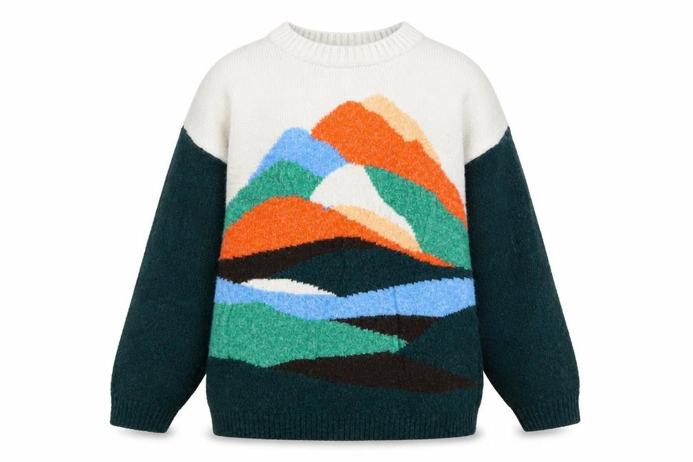 Front view of H&M Multicoloured Kids jumper, 11-12 Years, Nature Theme