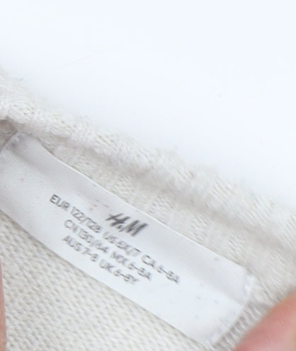 H&M Multicoloured Kids Pullover Jumper, 11-12 Years, Nature Theme