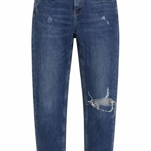 Topshop Women's Blue Boyfriend Jeans UK 7 Slim