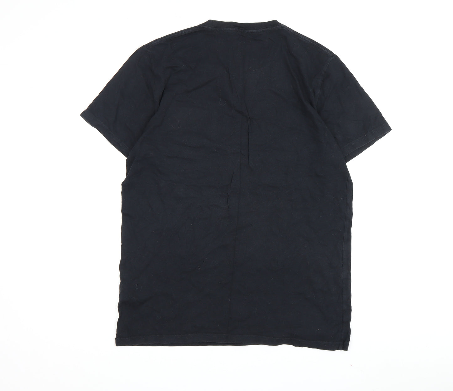 Relevant Unisex Black Floral Pocket T-Shirt L