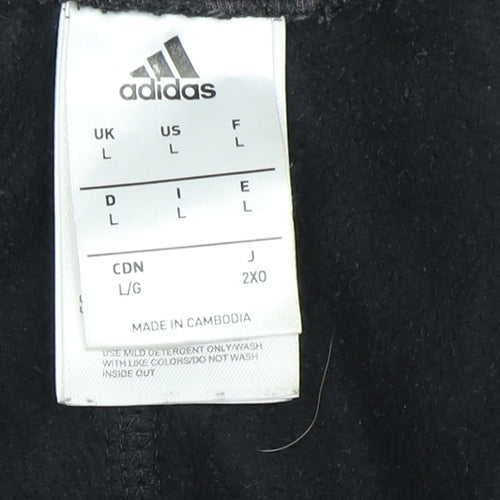 Adidas Men's Black Joggers Size L for Gym & Training