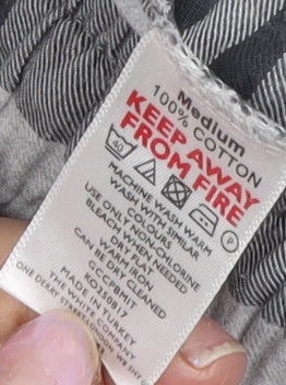 The White Company Men's Grey Pyjama Pants M