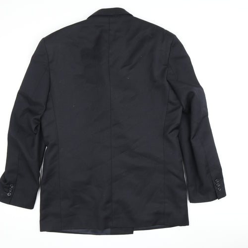 Burton Men's Black Double-Breasted Blazer 40R