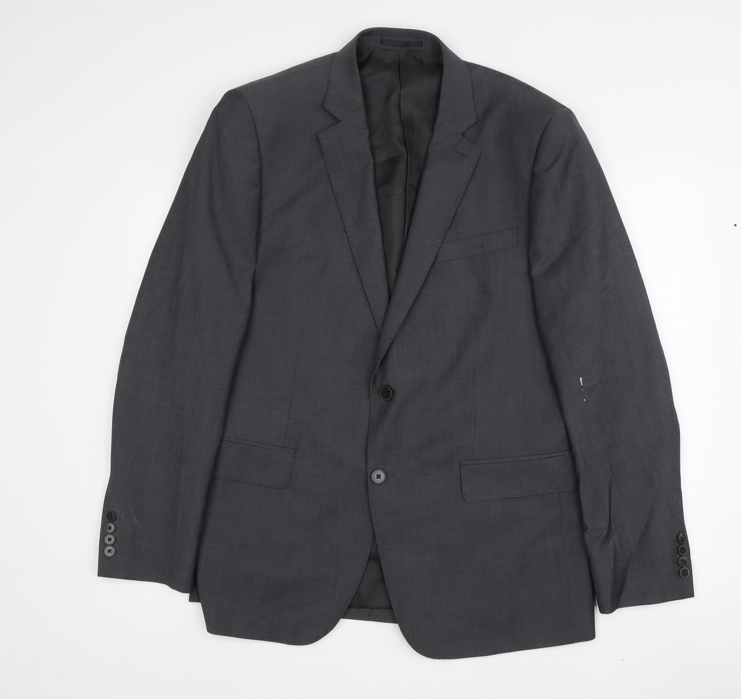 Jaeger Men's Black Wool Blazer Jacket Size 42R