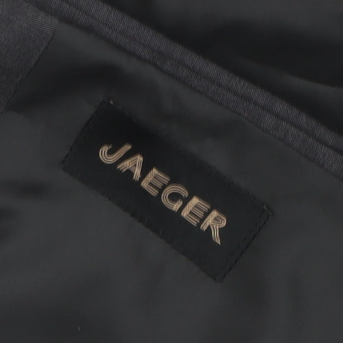 Jaeger Men's Black Wool Blazer Jacket Size 42R