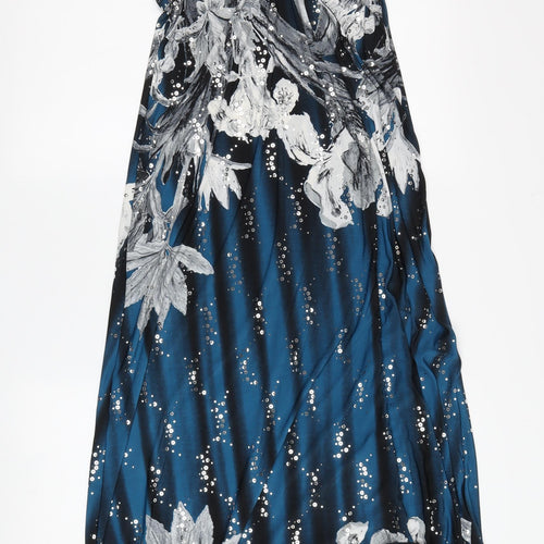 Kurt Muller Women’s Multicoloured Sequin Halter Dress M