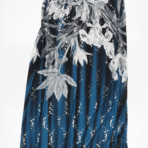 Kurt Muller Women’s Multicoloured Sequin Halter Dress M