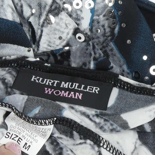 Kurt Muller Women’s Multicoloured Sequin Halter Dress M