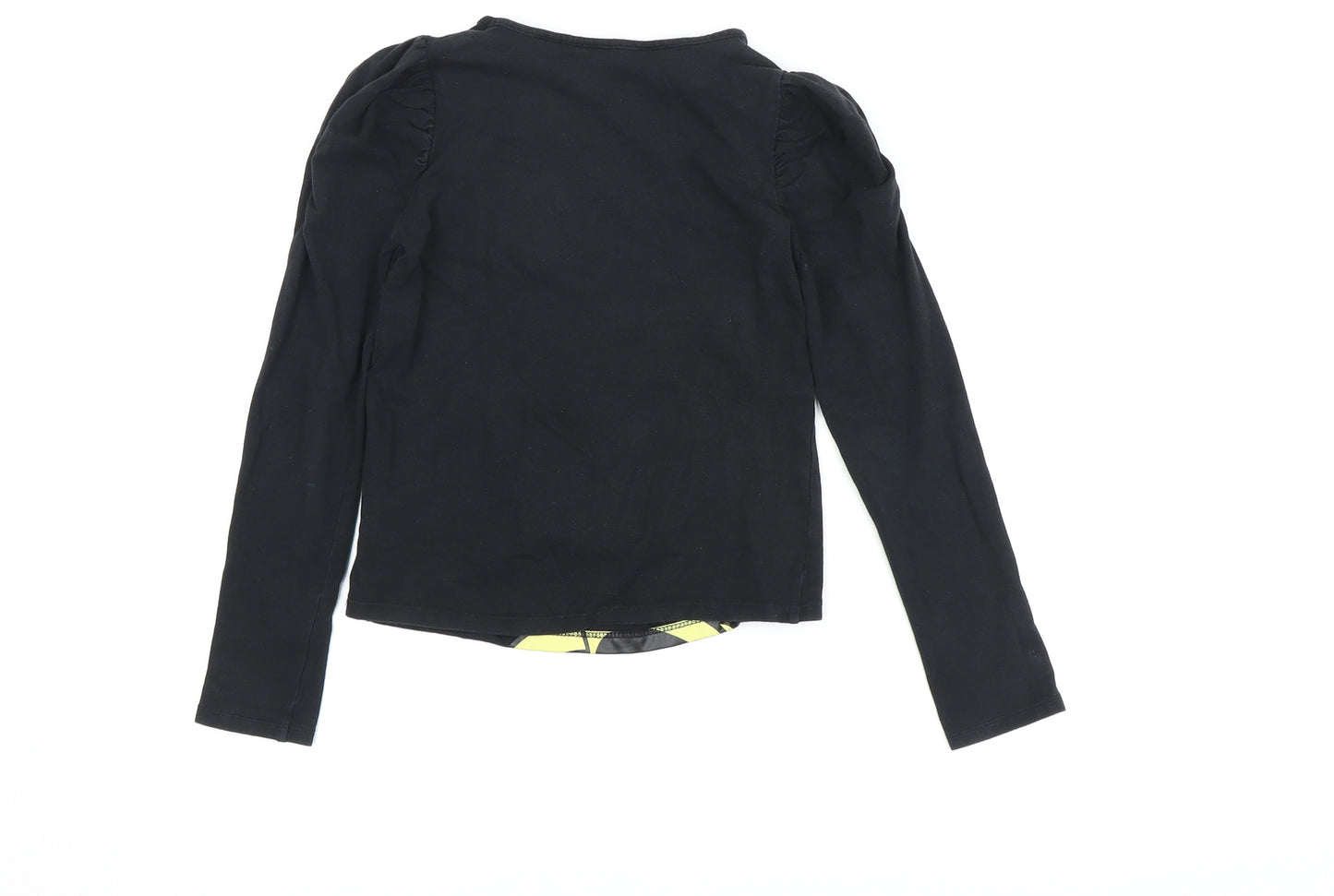 H&M Girls Black Minnie Mouse Long Sleeve T-Shirt Size 7-8