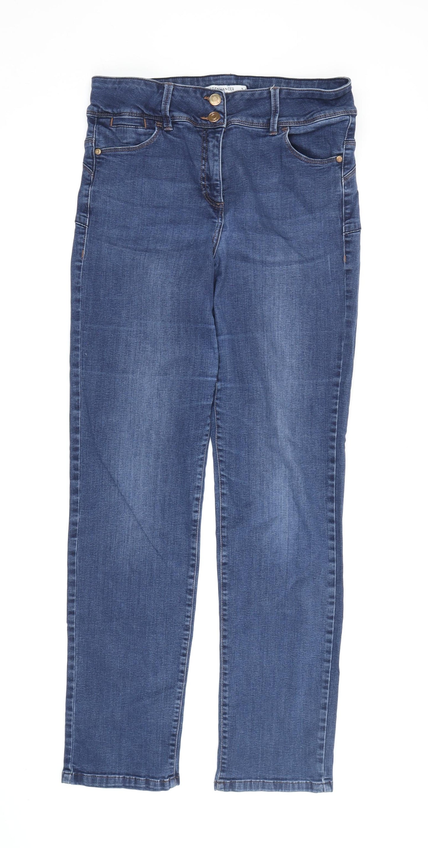 Next Women's Blue Slim Straight Jeans Size 14