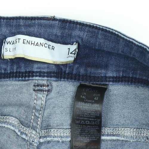 Next Women's Blue Slim Straight Jeans Size 14