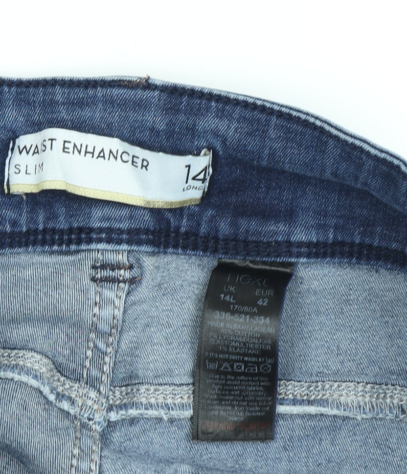 Next Women's Blue Slim Straight Jeans Size 14