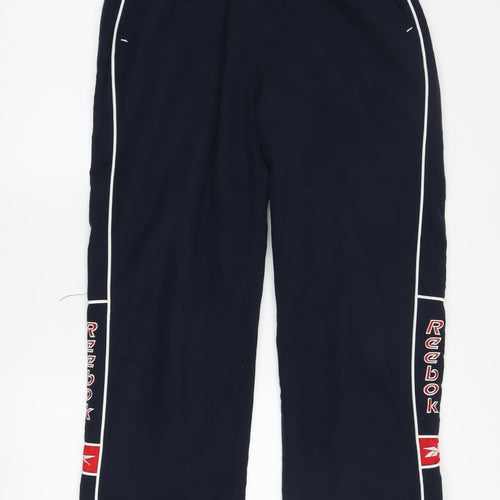 Reebok Boys Black Track Pants JXL Elastic Waist Sports