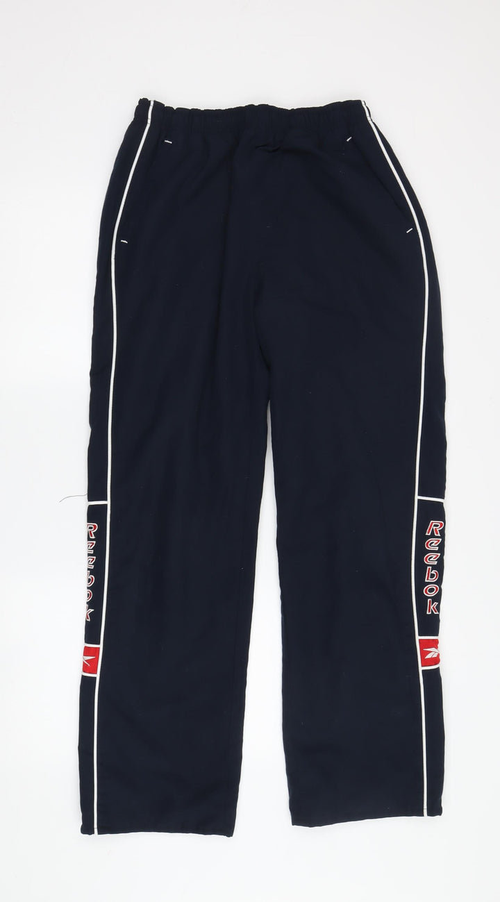 Reebok Boys Black Track Pants JXL Elastic Waist Sports