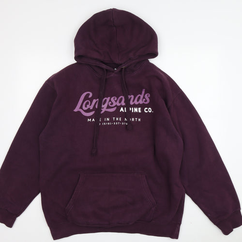 Longsands Alpine Co. Unisex Purple Hoodie L