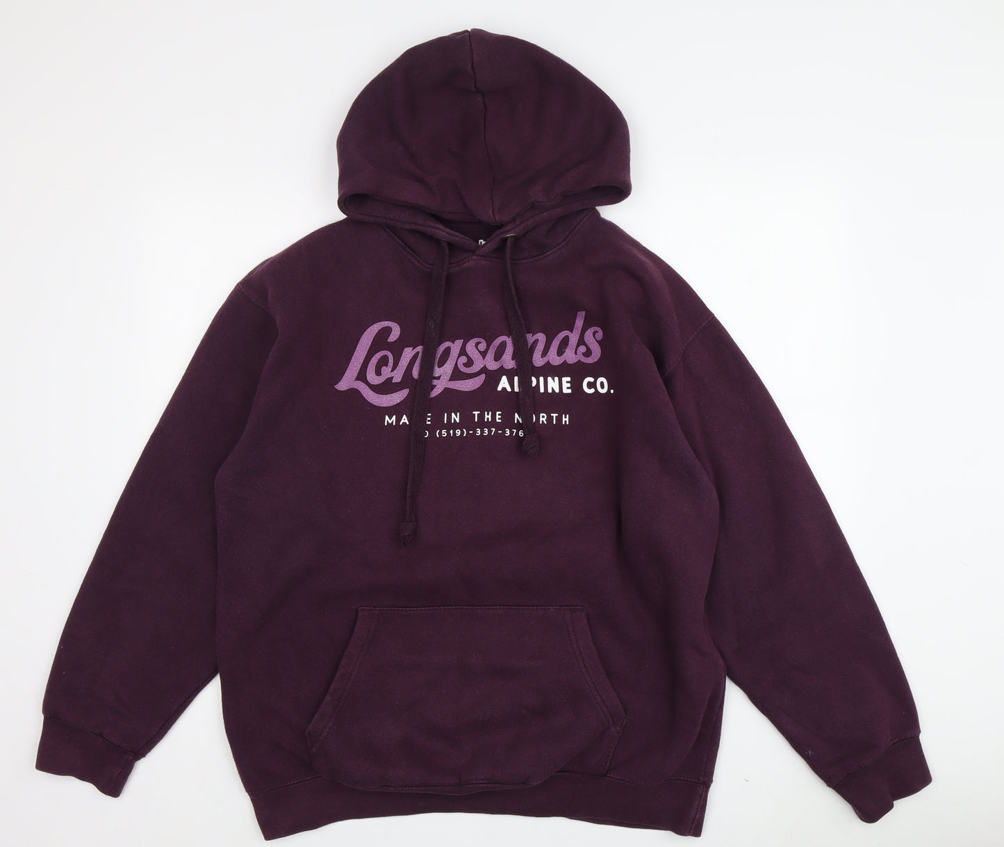 Longsands Alpine Co. Unisex Purple Hoodie L