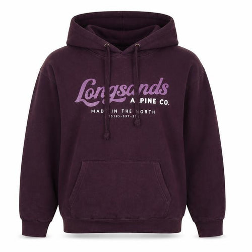 Longsands Alpine Co. Unisex Purple Hoodie L
