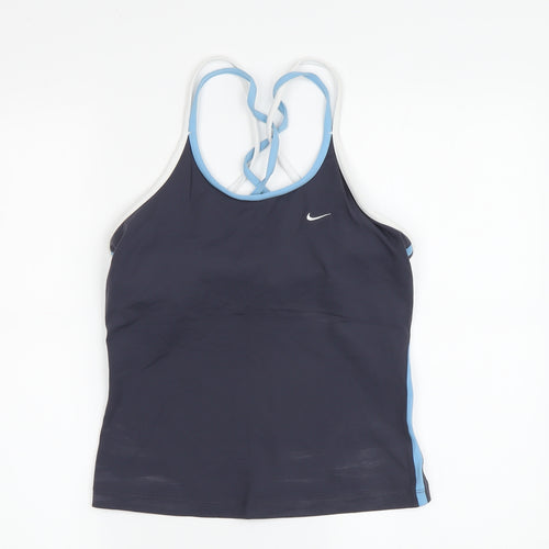 Nike Women's Blue Tank Top M - Moisture Wicking