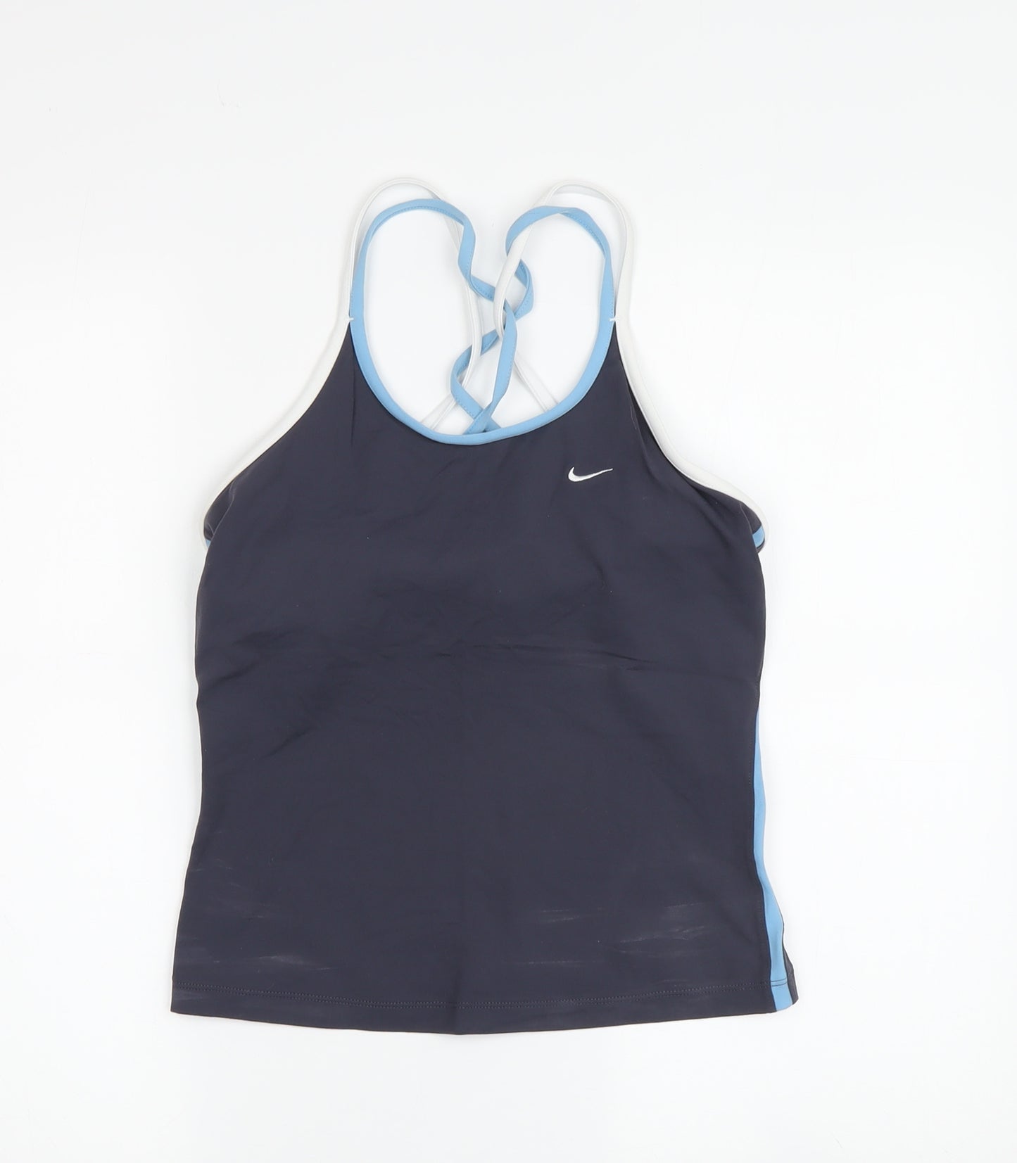Nike Women's Blue Tank Top M - Moisture Wicking