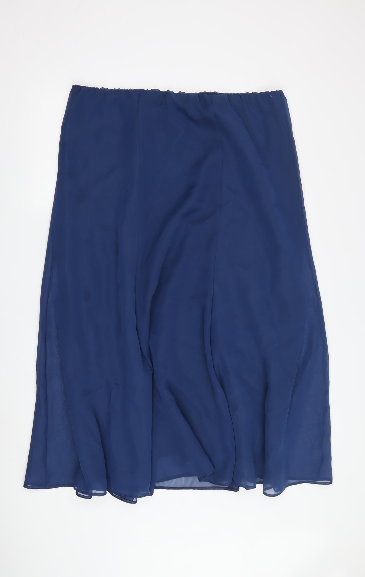 Cotswold Collections Blue Midi Chiffon Skirt, Size 18