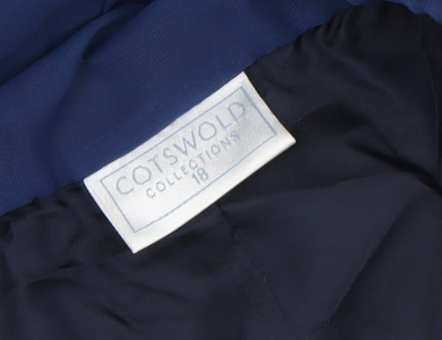 Cotswold Collections Blue Midi Chiffon Skirt, Size 18