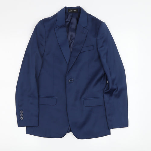 Roco Boys Blue Suit Jacket, Size 146, Formal Occasion