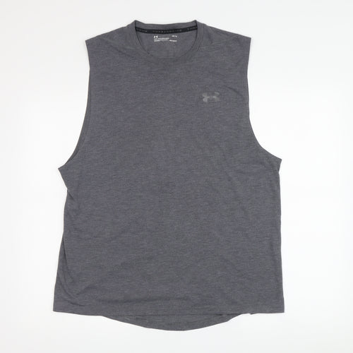 Under Armour Men's Grey Sleeveless T-Shirt L