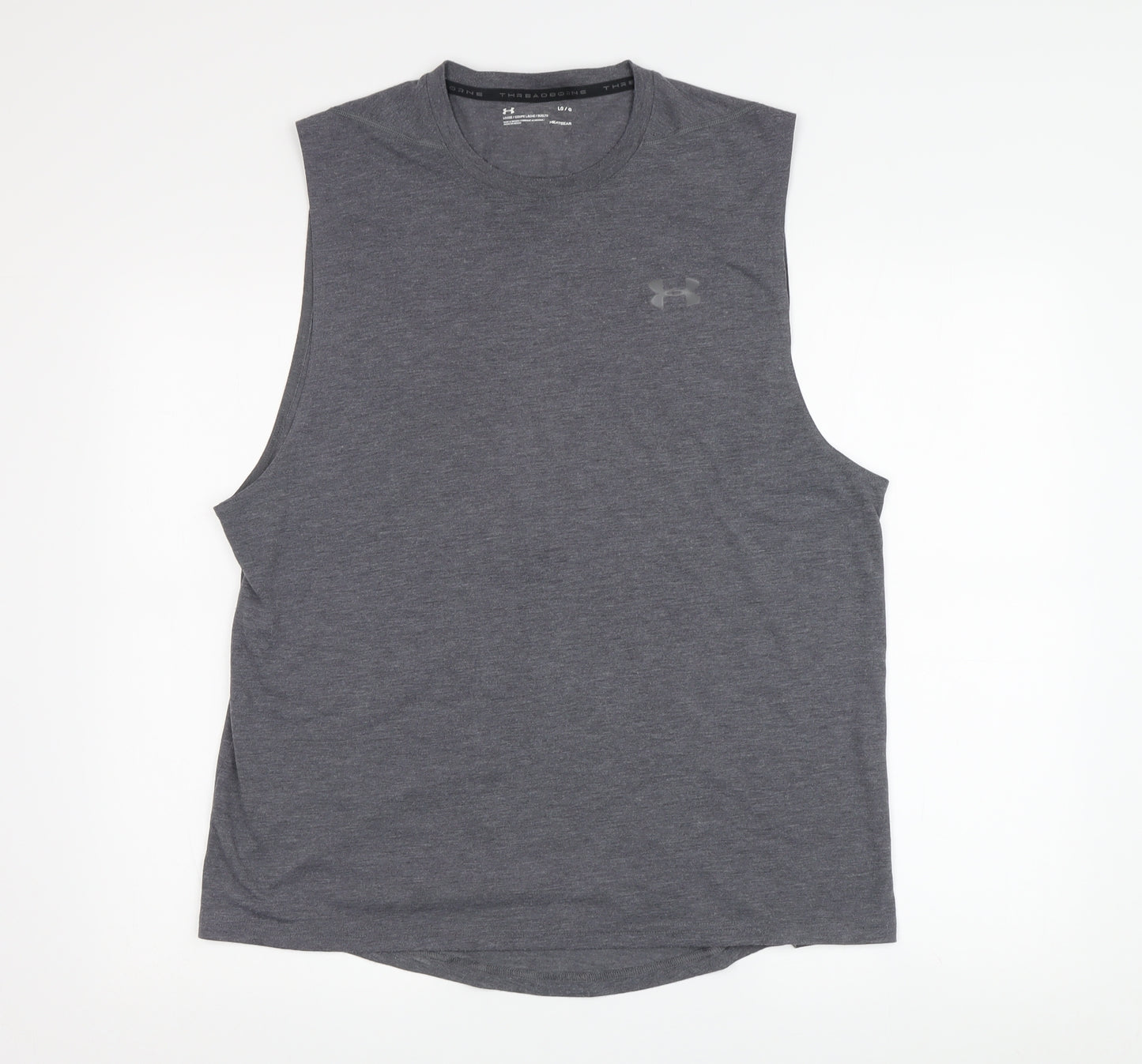 Under Armour Men's Grey Sleeveless T-Shirt L