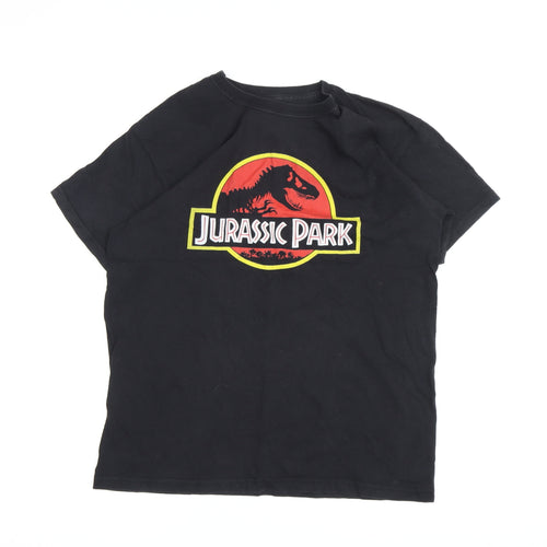 Jurassic Park Black T-Shirt Men Teens Unisex Size 13