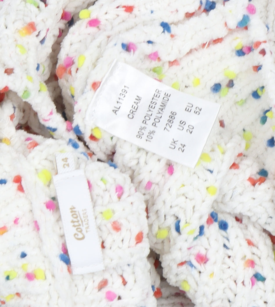 Cotton Traders Women's Multicoloured Plus Size Pullover Jumper