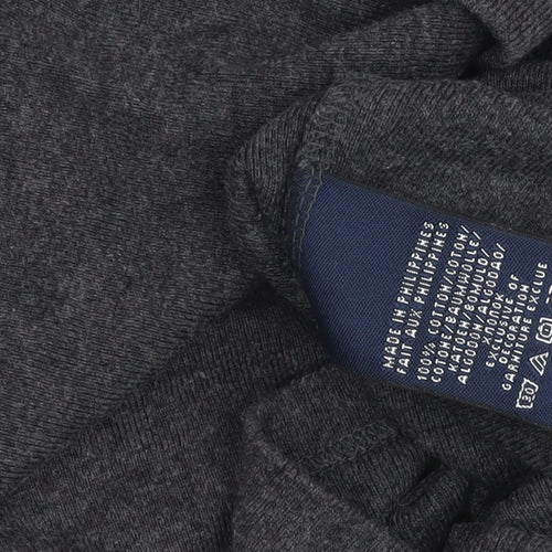 Ralph Lauren Women's Grey V-Neck Slim T-Shirt, S