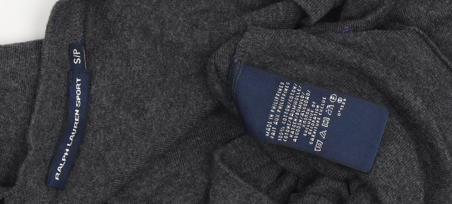 Ralph Lauren Women's Grey V-Neck Slim T-Shirt, S