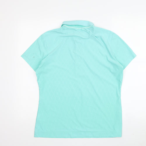 Nike Women's Green Polo Golf Shirt M Moisture-Wicking