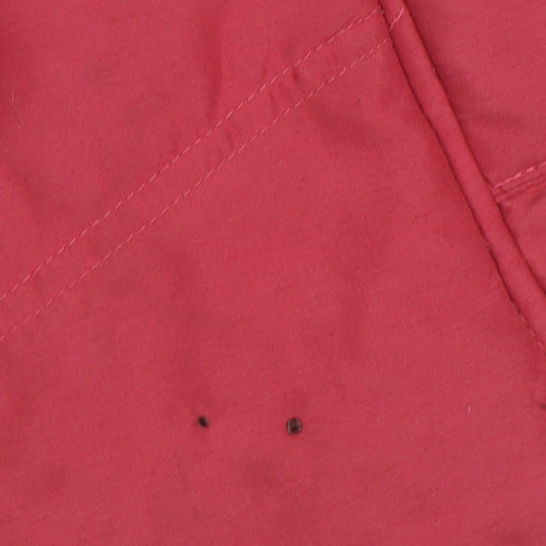 EWM Women's Red XL Waistcoat - Collared Full Zip