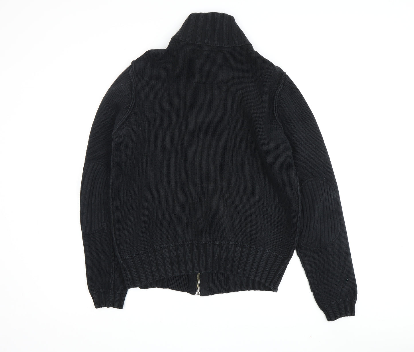 Firetrap Men's Black Wool Jacket, Medium, Full Zip, Casual