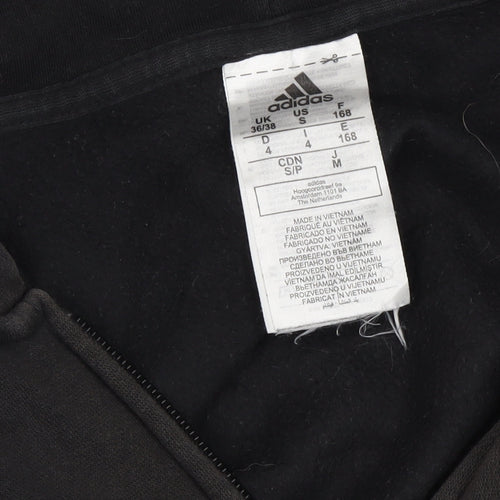 Adidas Unisex Black Full Zip Hoodie S
