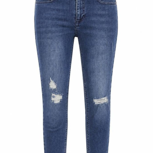 Miss Selfridge Women's Blue Distressed Skinny Jeans Size 6