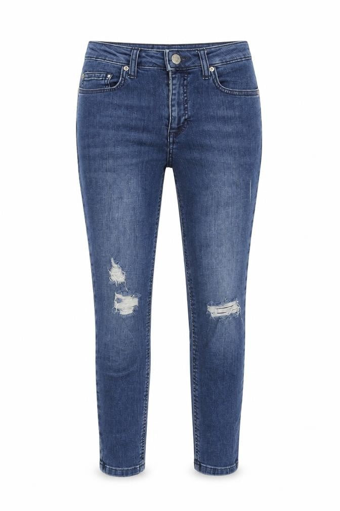 Miss Selfridge Women's Blue Distressed Skinny Jeans Size 6