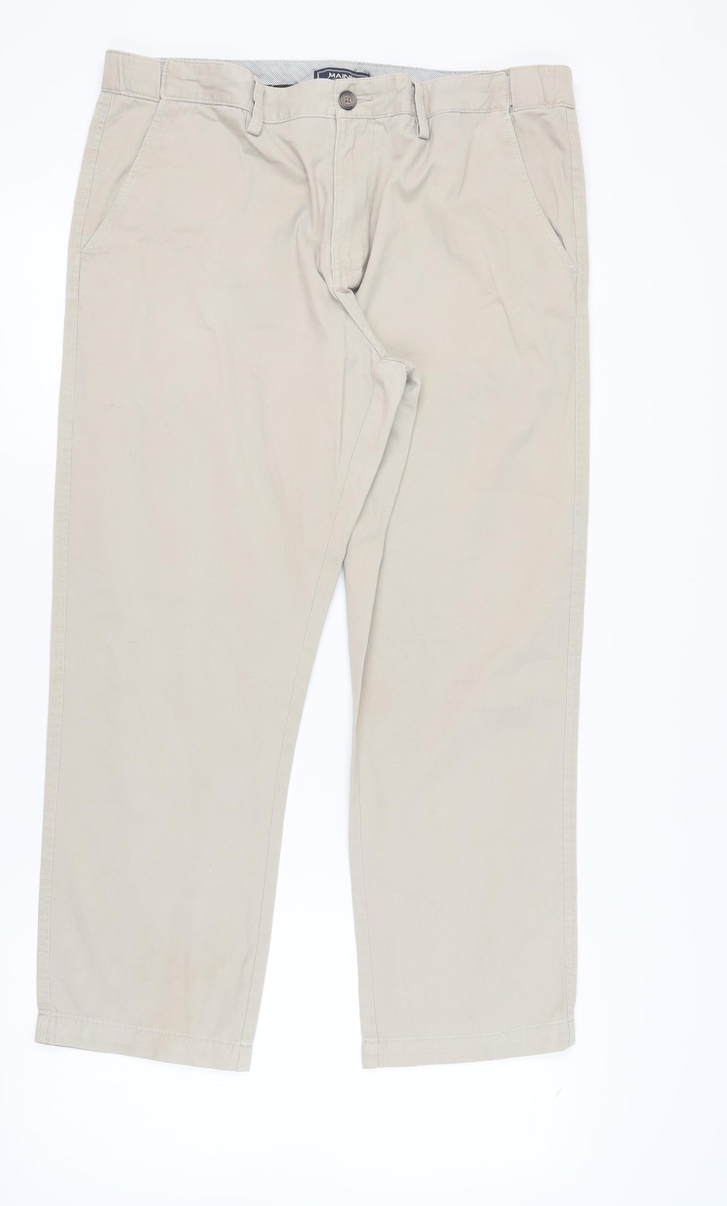 MAINE New England Men's Beige Chino Trousers 38S