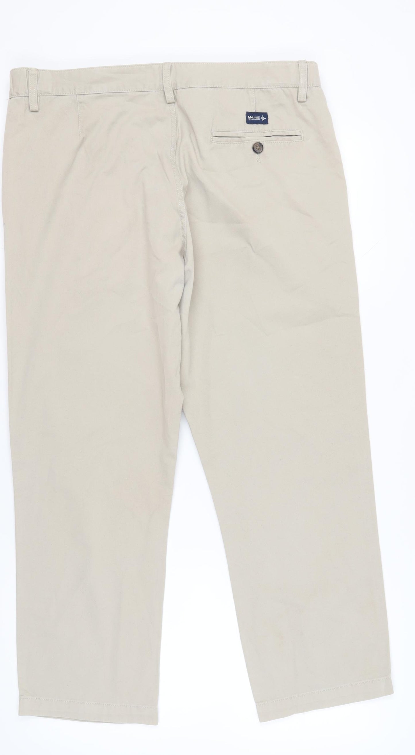 MAINE New England Men's Beige Chino Trousers 38S