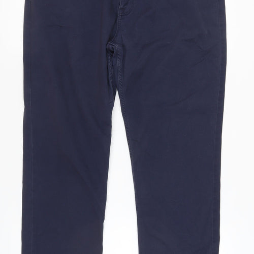 Next Men's Blue Chino Trousers - Size 38 Regular Fit